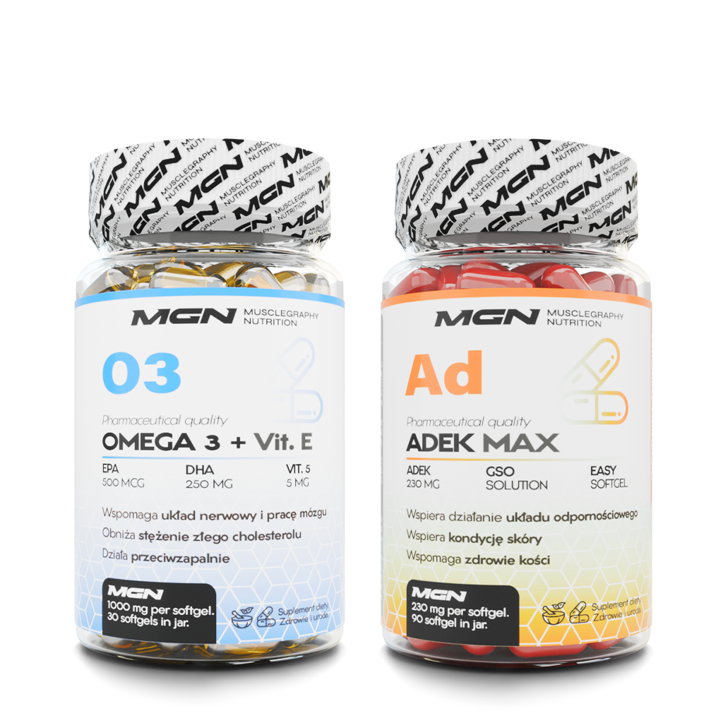 Zestaw DUO | ADEK Max + Omega 3 + Wit. E