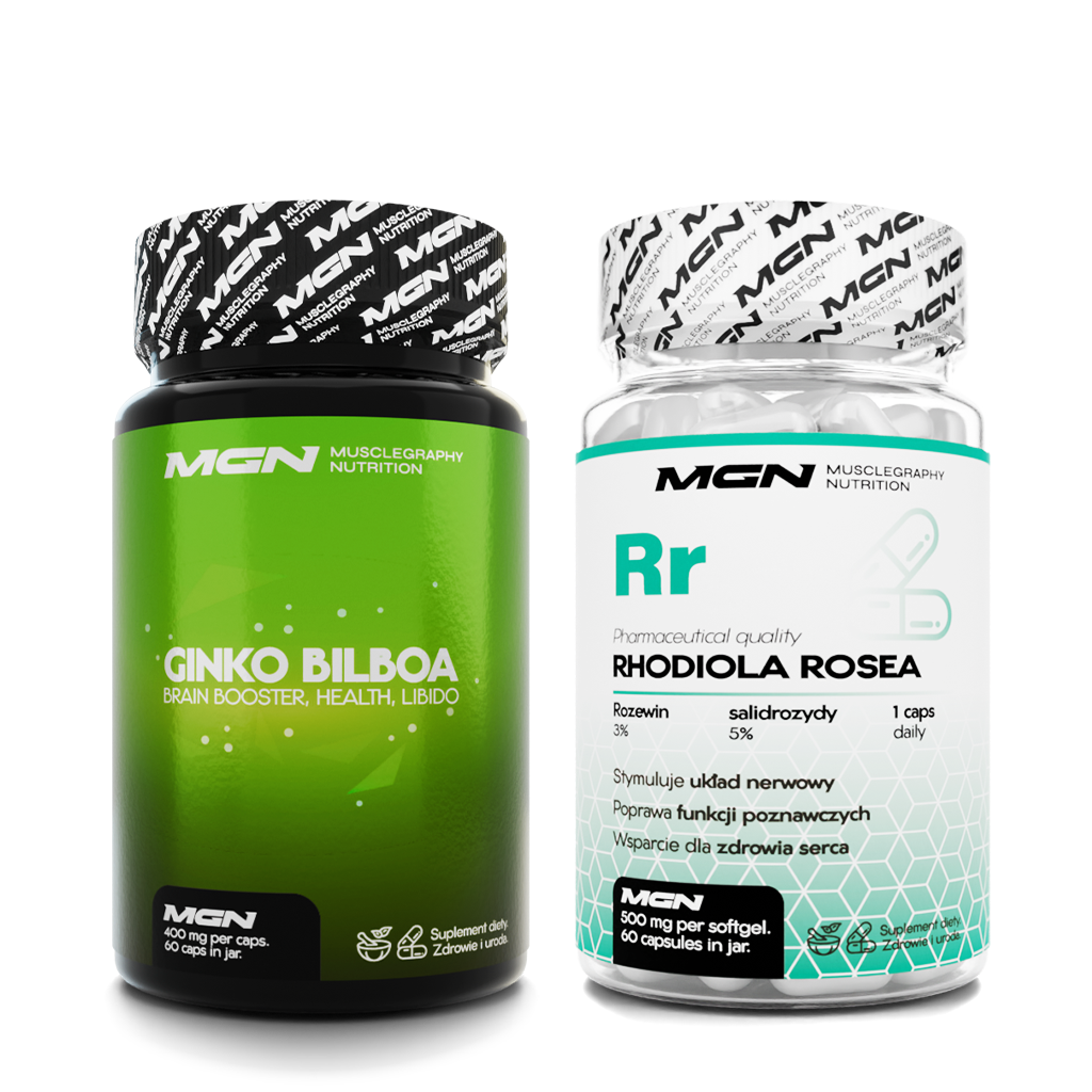 Zestaw DUO | Ginko Biloba + Rhodiola Rosea