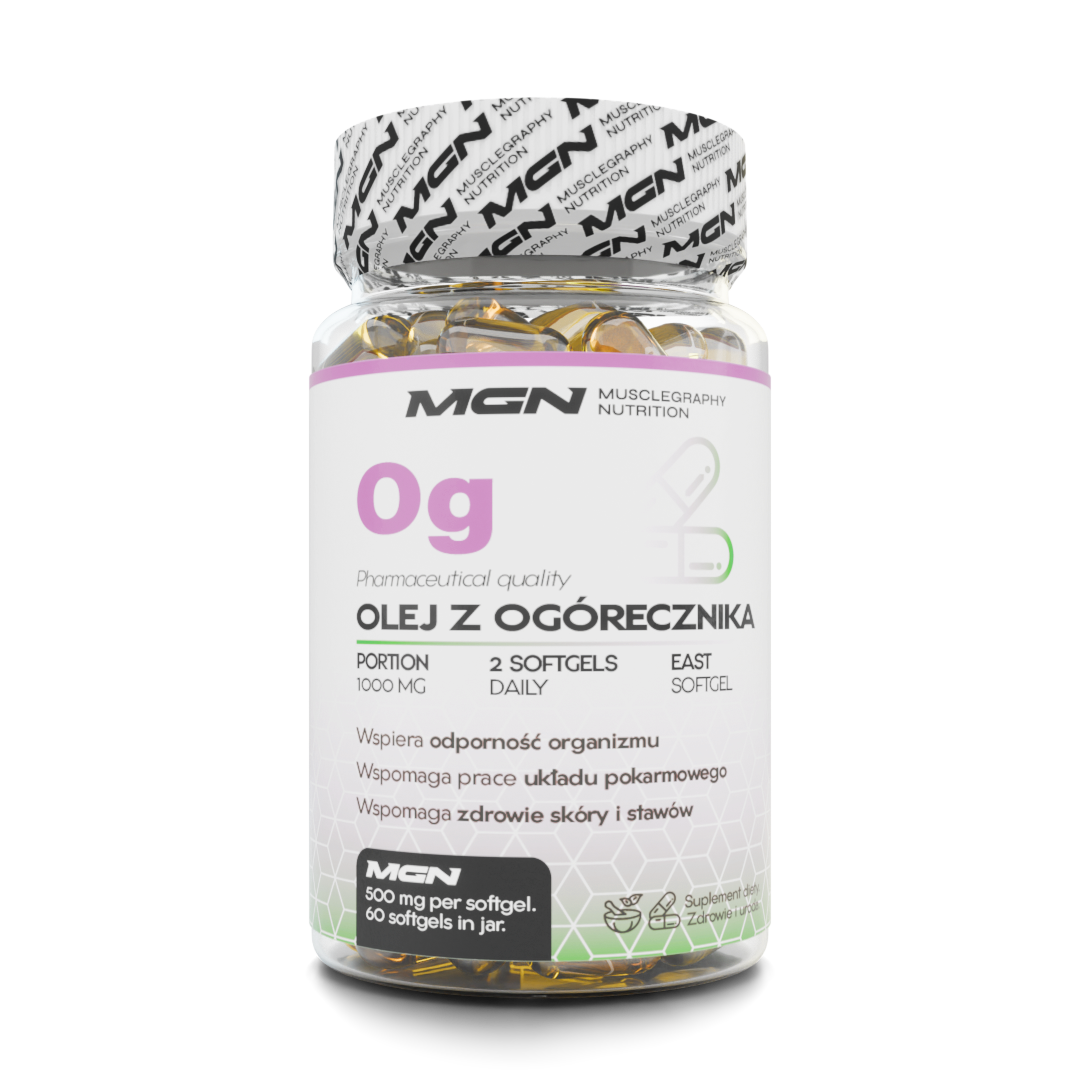 Olej z ogórecznika 500 mg x 60 kapsułek miękkich VEGE