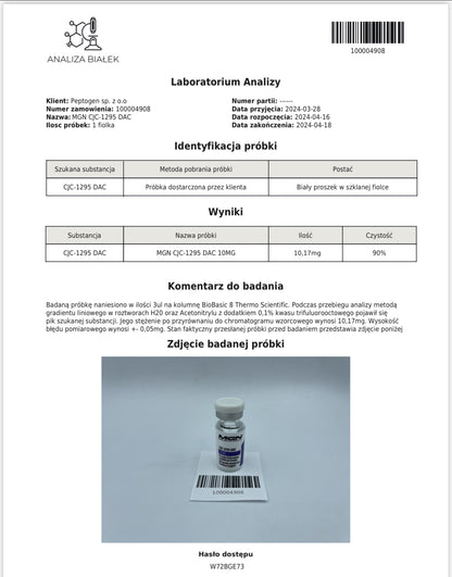 Peptyd Cjc 1295 Dac 10 mg