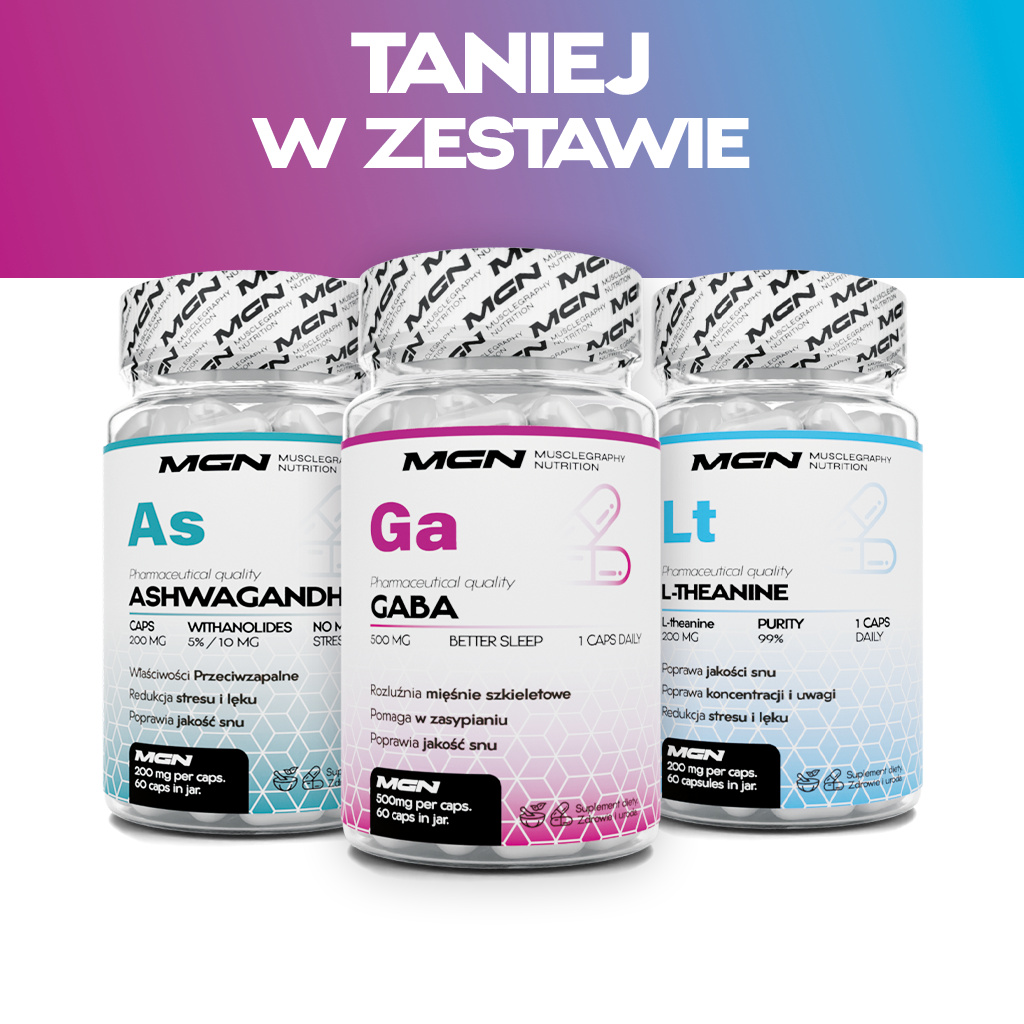 Zestaw TRIO | Ashwagandha + GABA + L-Theanine