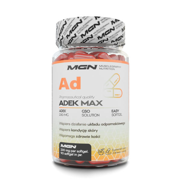 Vitamins ADEK MAX 90 caps 230 mg Vege – MGN Musclegraphy Nutrition
