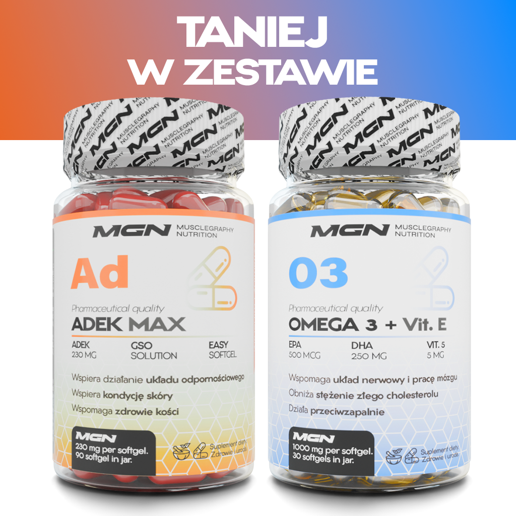 Zestaw DUO | ADEK Max + Omega 3 + Wit. E