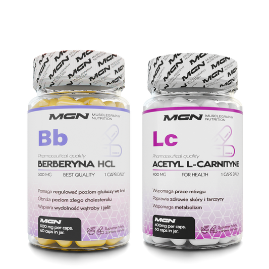 Zestaw DUO | Berberyna HCL + Acetyl L-Karnityna