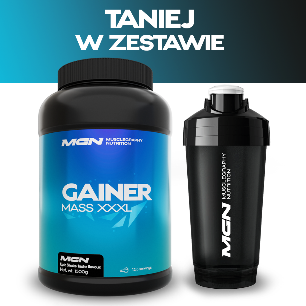 Zestaw DUO | Gainer Mass XXXL + Shaker