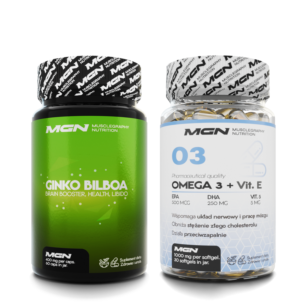 Zestaw DUO | Ginko Biloba + Omega 3 z Witaminą E