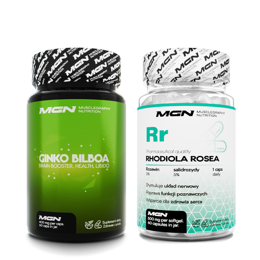 Zestaw DUO | Ginko Biloba + Rhodiola Rosea