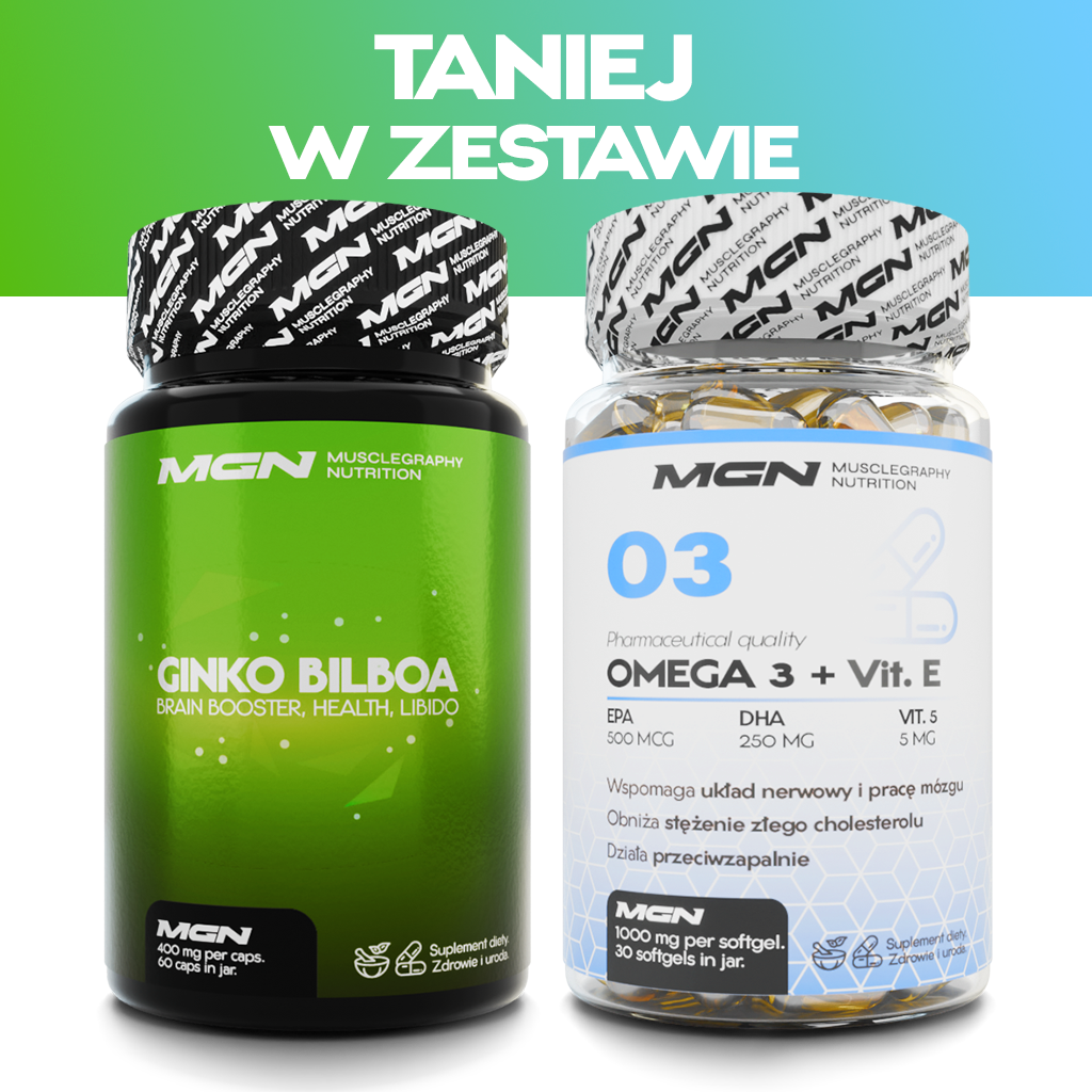 Zestaw DUO | Ginko Biloba + Omega 3 z Witaminą E