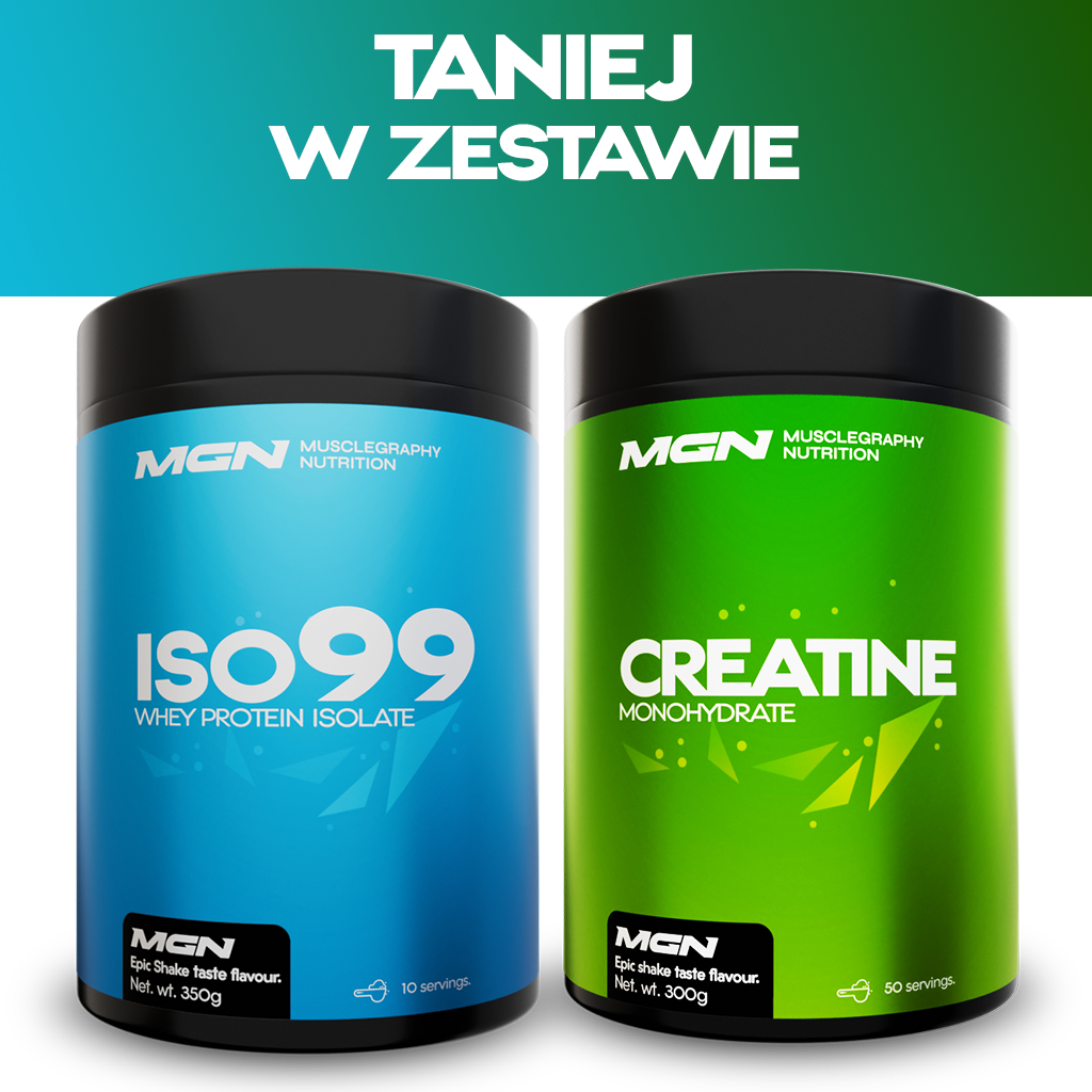 set DUO | Izolat de proteină din zer ISO99 + monohidrat de creatină