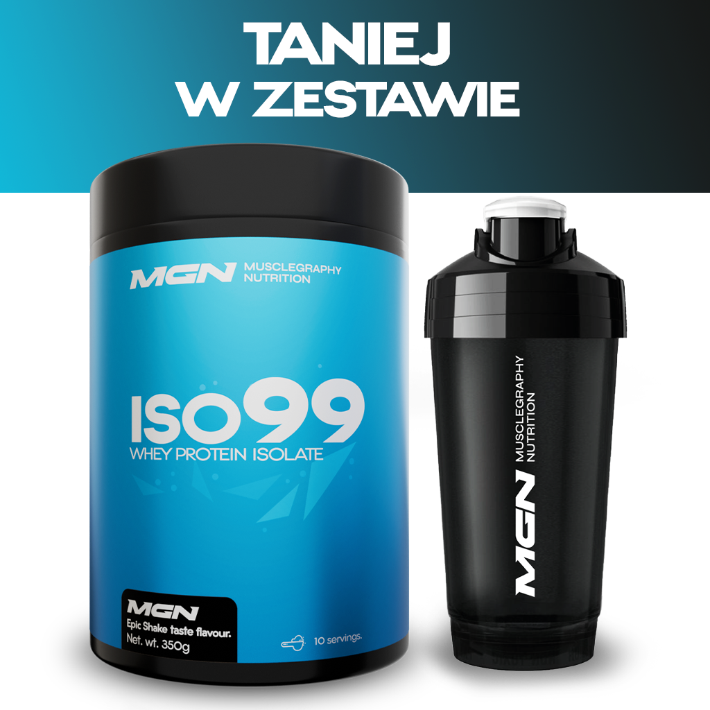 Zestaw DUO | ISO99 Whey Protein Isolate + Shaker MGN