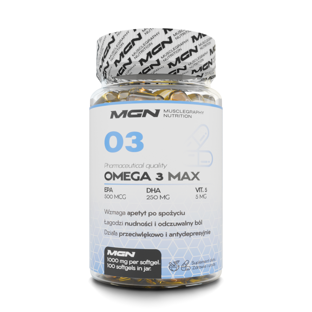 OMEGA 3 MAX 100 CAPSE (CEL MAI PUTERNIC 500/250 EPA DHA)