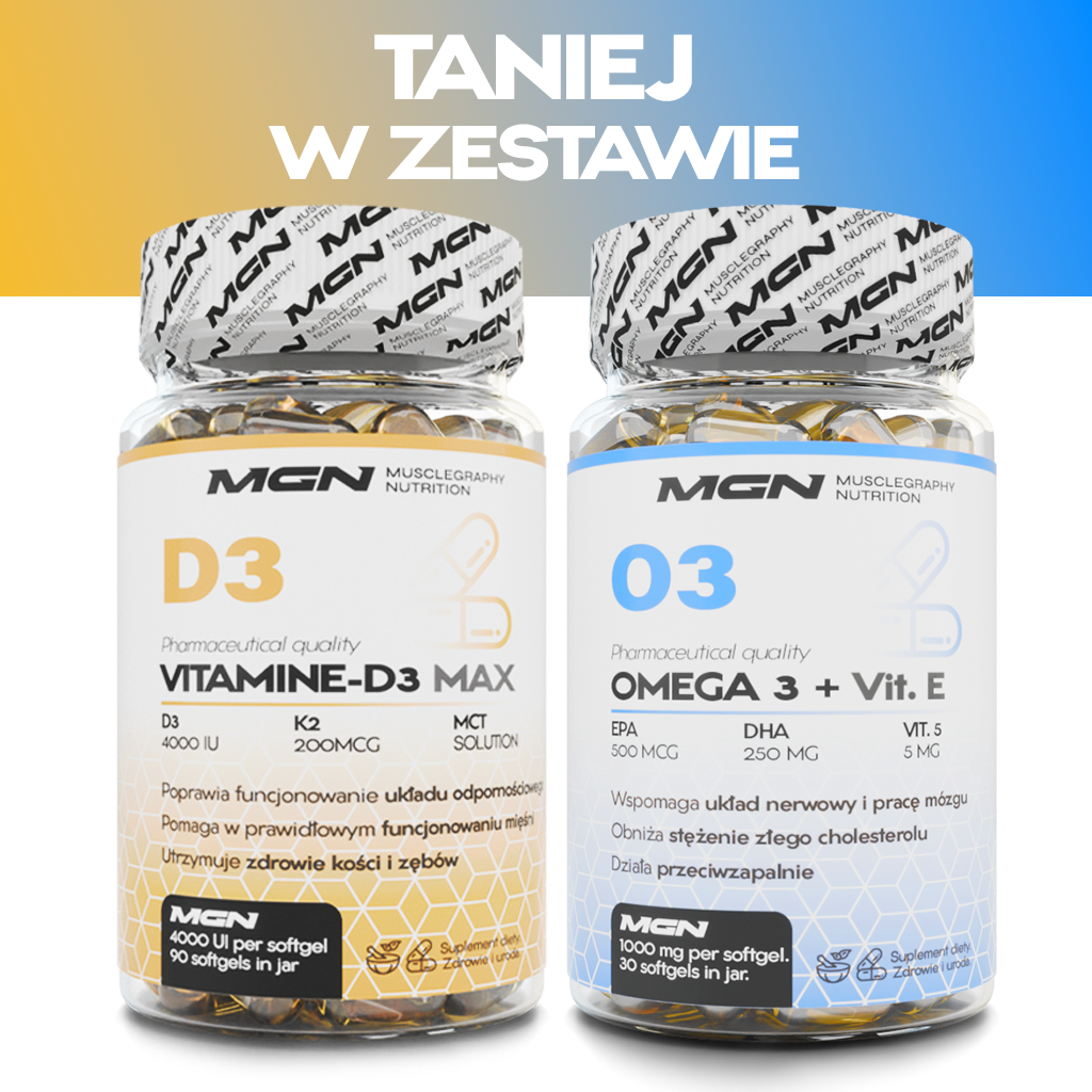 set DUO | Vitamina D3 MAX + Omega 3 + Vitamina E