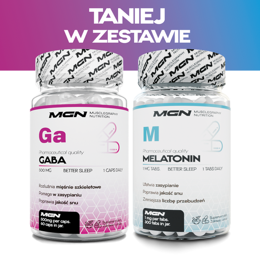 Zestaw DUO | Gaba + Melatonina