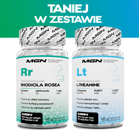 Zestaw DUO | Rhodiola Rosea + L-Theanine