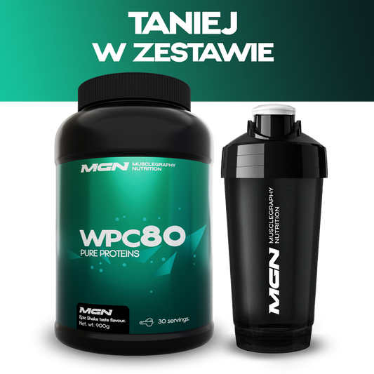 Zestaw DUO | WPC80 900g + Shaker