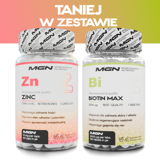 Zestaw DUO | Cynk + Biotyna