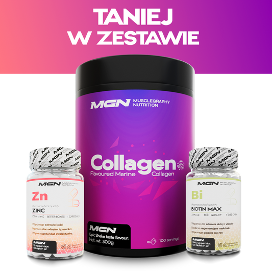 Zestaw TRIO | Collagen + Cynk + Biotyna